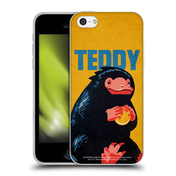 Fantastic Beasts: Secrets of Dumbledore Graphic Badges Teddy Soft Gel Case for Apple iPhone 5c