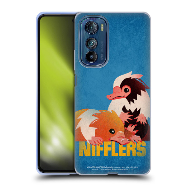 Fantastic Beasts: Secrets of Dumbledore Graphic Badges Nifflers Soft Gel Case for Motorola Edge 30