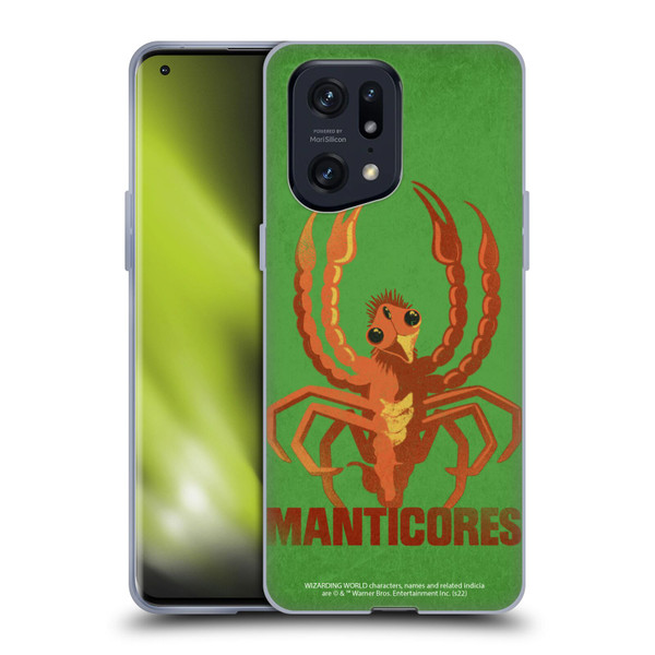 Fantastic Beasts: Secrets of Dumbledore Graphic Badges Manticores Soft Gel Case for OPPO Find X5 Pro