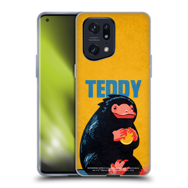 Fantastic Beasts: Secrets of Dumbledore Graphic Badges Teddy Soft Gel Case for OPPO Find X5 Pro