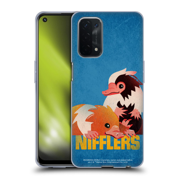 Fantastic Beasts: Secrets of Dumbledore Graphic Badges Nifflers Soft Gel Case for OPPO A54 5G
