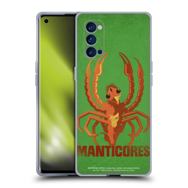 Fantastic Beasts: Secrets of Dumbledore Graphic Badges Manticores Soft Gel Case for OPPO Reno 4 Pro 5G