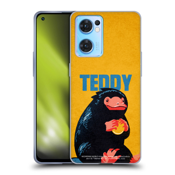 Fantastic Beasts: Secrets of Dumbledore Graphic Badges Teddy Soft Gel Case for OPPO Reno7 5G / Find X5 Lite
