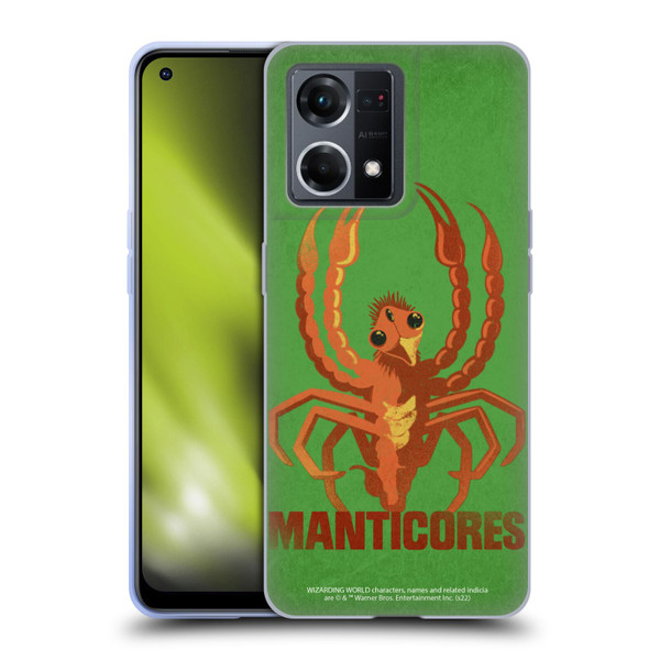 Fantastic Beasts: Secrets of Dumbledore Graphic Badges Manticores Soft Gel Case for OPPO Reno8 4G