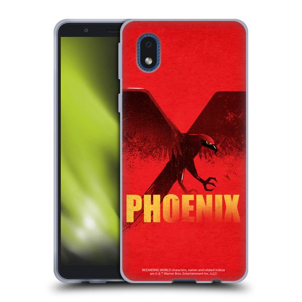 Fantastic Beasts: Secrets of Dumbledore Graphic Badges Phoenix Soft Gel Case for Samsung Galaxy A01 Core (2020)