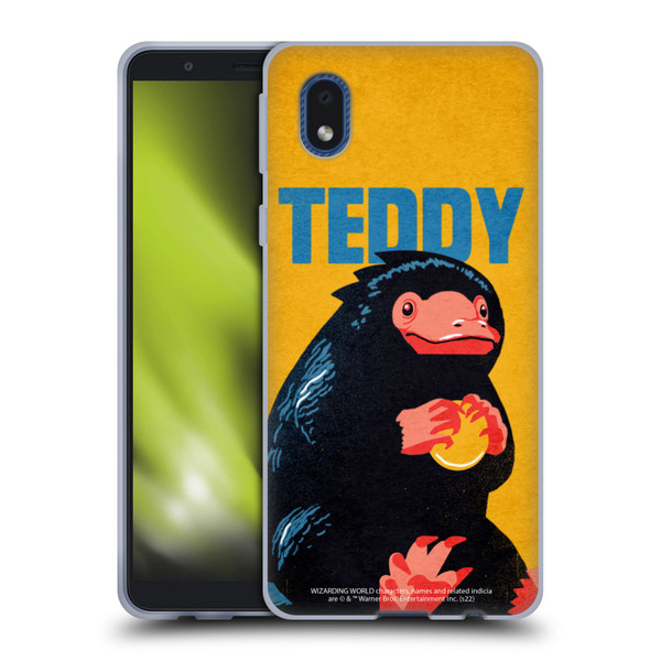Fantastic Beasts: Secrets of Dumbledore Graphic Badges Teddy Soft Gel Case for Samsung Galaxy A01 Core (2020)