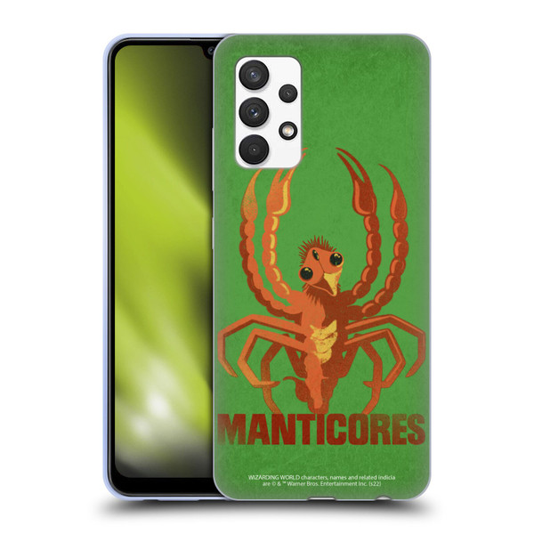 Fantastic Beasts: Secrets of Dumbledore Graphic Badges Manticores Soft Gel Case for Samsung Galaxy A32 (2021)