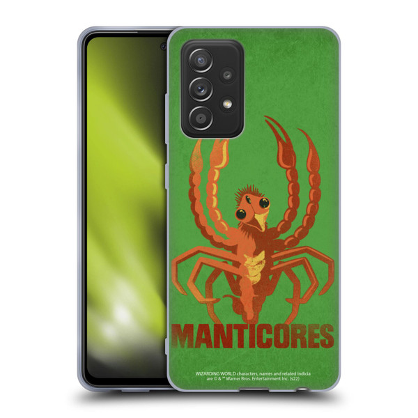 Fantastic Beasts: Secrets of Dumbledore Graphic Badges Manticores Soft Gel Case for Samsung Galaxy A52 / A52s / 5G (2021)