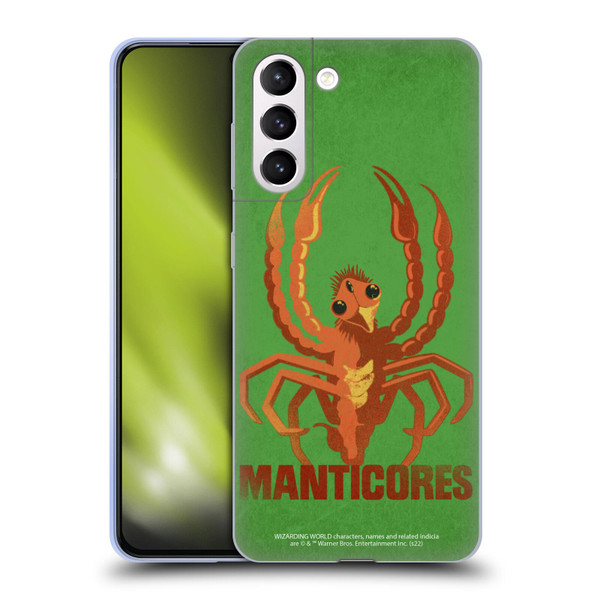 Fantastic Beasts: Secrets of Dumbledore Graphic Badges Manticores Soft Gel Case for Samsung Galaxy S21+ 5G