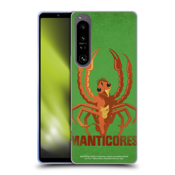 Fantastic Beasts: Secrets of Dumbledore Graphic Badges Manticores Soft Gel Case for Sony Xperia 1 IV