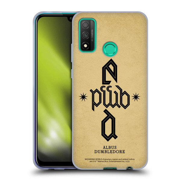 Fantastic Beasts: Secrets of Dumbledore Graphics Dumbledore's Monogram Soft Gel Case for Huawei P Smart (2020)
