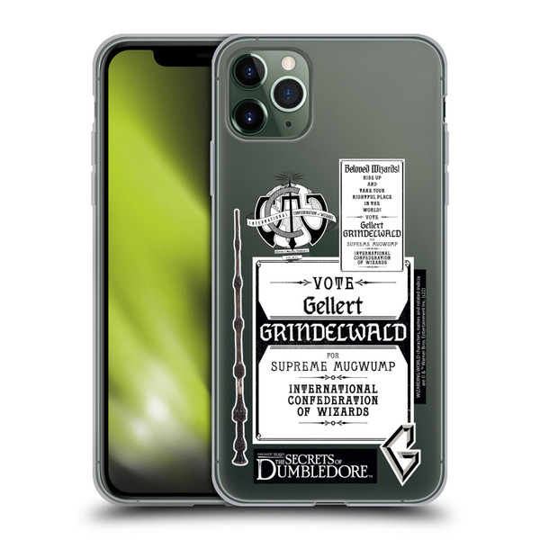 Fantastic Beasts: Secrets of Dumbledore Graphics Gellert Grindelwald Soft Gel Case for Apple iPhone 11 Pro Max