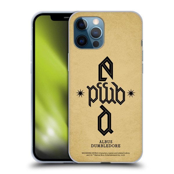 Fantastic Beasts: Secrets of Dumbledore Graphics Dumbledore's Monogram Soft Gel Case for Apple iPhone 12 Pro Max