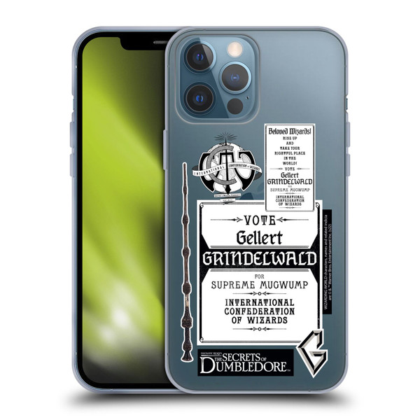 Fantastic Beasts: Secrets of Dumbledore Graphics Gellert Grindelwald Soft Gel Case for Apple iPhone 13 Pro Max