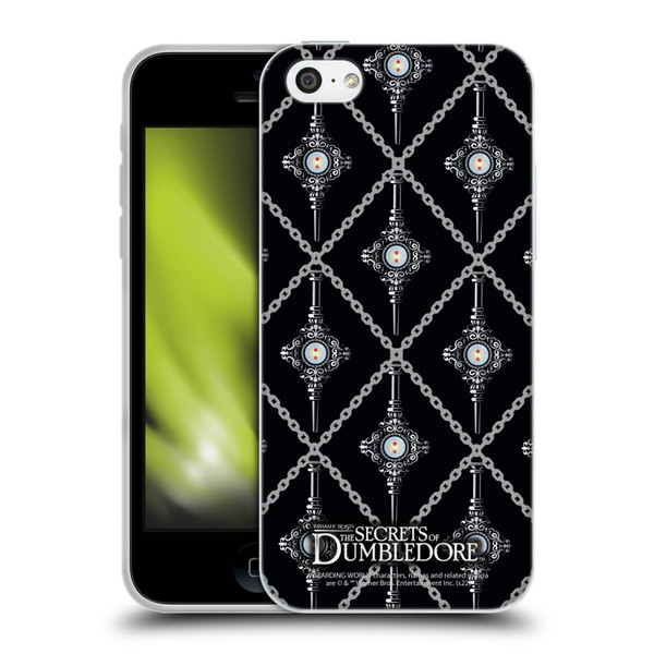 Fantastic Beasts: Secrets of Dumbledore Graphics Blood Troth Pattern Soft Gel Case for Apple iPhone 5c