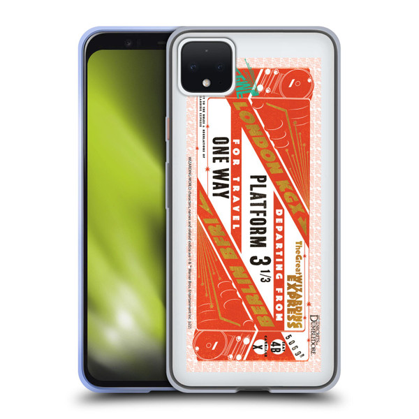 Fantastic Beasts: Secrets of Dumbledore Graphics Train Ticket Soft Gel Case for Google Pixel 4 XL