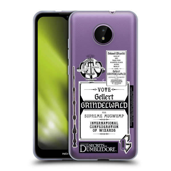 Fantastic Beasts: Secrets of Dumbledore Graphics Gellert Grindelwald Soft Gel Case for Nokia C10 / C20