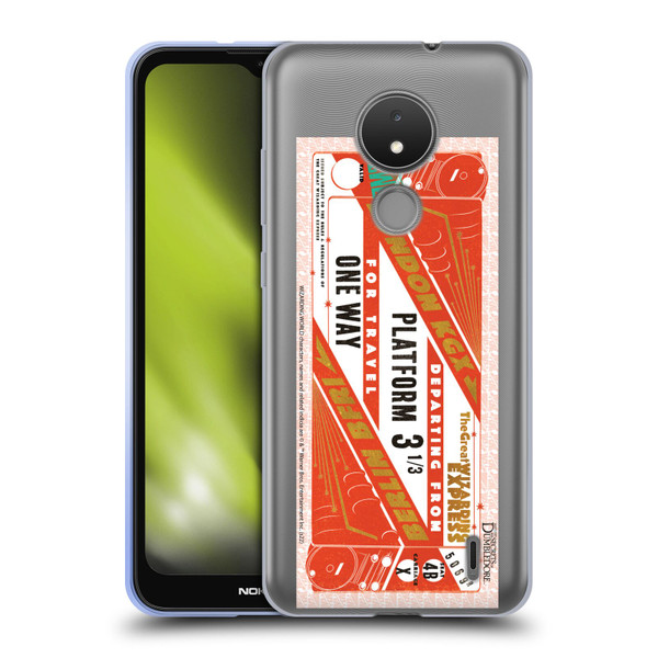 Fantastic Beasts: Secrets of Dumbledore Graphics Train Ticket Soft Gel Case for Nokia C21