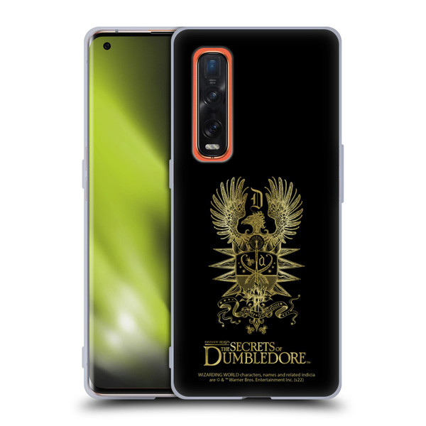 Fantastic Beasts: The Secrets of Dumbledore Graphics Dumbledore's Crest Soft Gel Case for OPPO Find X2 Pro 5G