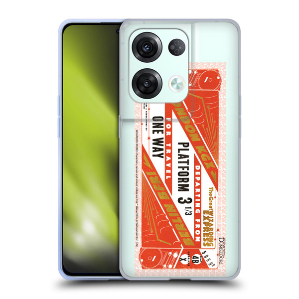 Fantastic Beasts: Secrets of Dumbledore Graphics Train Ticket Soft Gel Case for OPPO Reno8 Pro