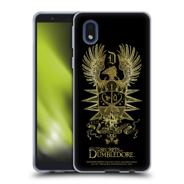 Fantastic Beasts: The Secrets of Dumbledore Graphics Dumbledore's Crest Soft Gel Case for Samsung Galaxy A01 Core (2020)