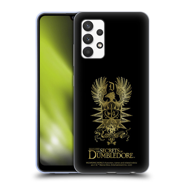 Fantastic Beasts: The Secrets of Dumbledore Graphics Dumbledore's Crest Soft Gel Case for Samsung Galaxy A32 (2021)