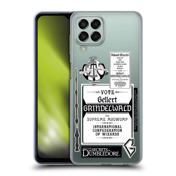 Fantastic Beasts: Secrets of Dumbledore Graphics Gellert Grindelwald Soft Gel Case for Samsung Galaxy M33 (2022)