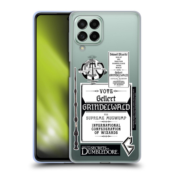 Fantastic Beasts: Secrets of Dumbledore Graphics Gellert Grindelwald Soft Gel Case for Samsung Galaxy M53 (2022)
