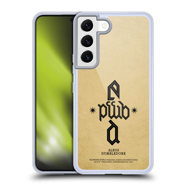 Fantastic Beasts: Secrets of Dumbledore Graphics Dumbledore's Monogram Soft Gel Case for Samsung Galaxy S22 5G