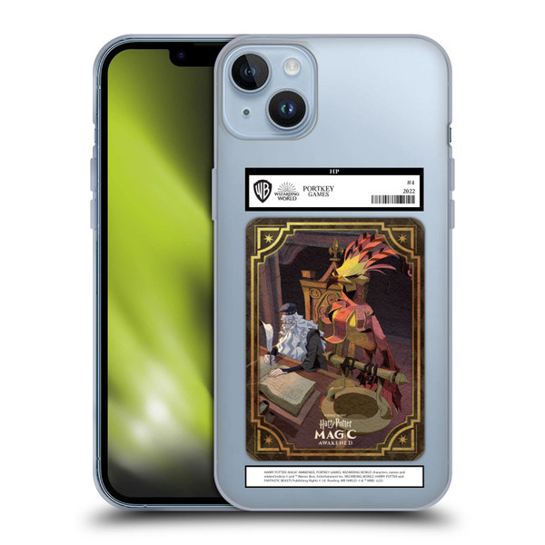 Harry Potter: Magic Awakened Characters Dumbledore Card Soft Gel Case for Apple iPhone 14 Plus