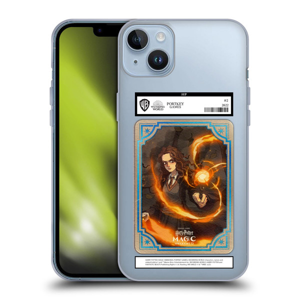 Harry Potter: Magic Awakened Characters Hermione Card Soft Gel Case for Apple iPhone 14 Plus