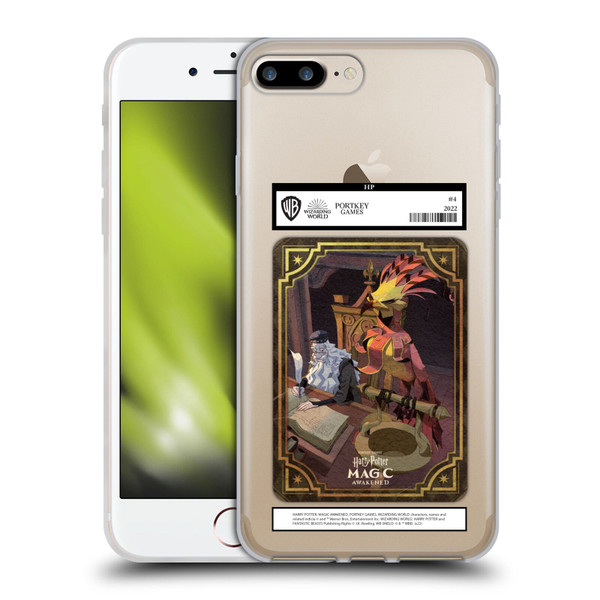 Harry Potter: Magic Awakened Characters Dumbledore Card Soft Gel Case for Apple iPhone 7 Plus / iPhone 8 Plus