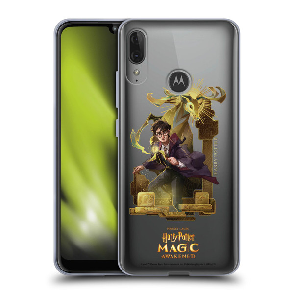 Harry Potter: Magic Awakened Characters Harry Potter Soft Gel Case for Motorola Moto E6 Plus