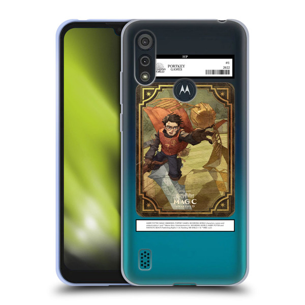Harry Potter: Magic Awakened Characters Harry Potter Card Soft Gel Case for Motorola Moto E6s (2020)