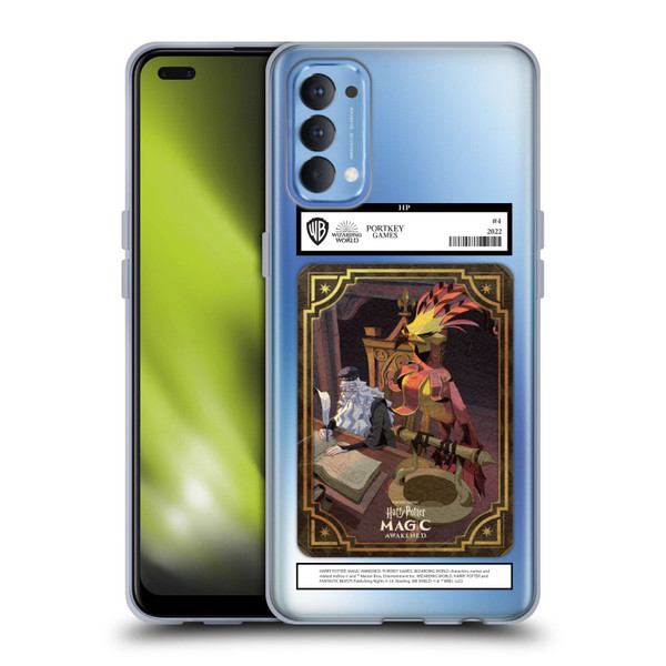Harry Potter: Magic Awakened Characters Dumbledore Card Soft Gel Case for OPPO Reno 4 5G