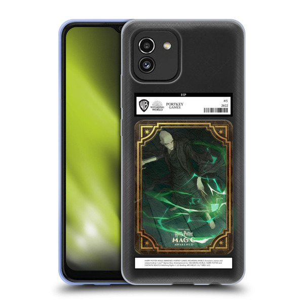 Harry Potter: Magic Awakened Characters Voldemort Card Soft Gel Case for Samsung Galaxy A03 (2021)