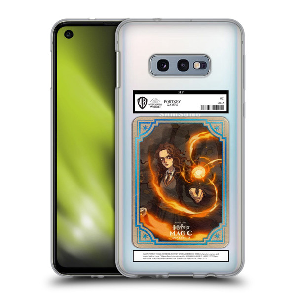 Harry Potter: Magic Awakened Characters Hermione Card Soft Gel Case for Samsung Galaxy S10e