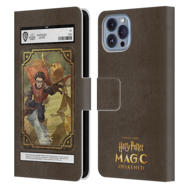 Harry Potter: Magic Awakened Characters Harry Potter Card Leather Book Wallet Case Cover For Apple iPhone 14