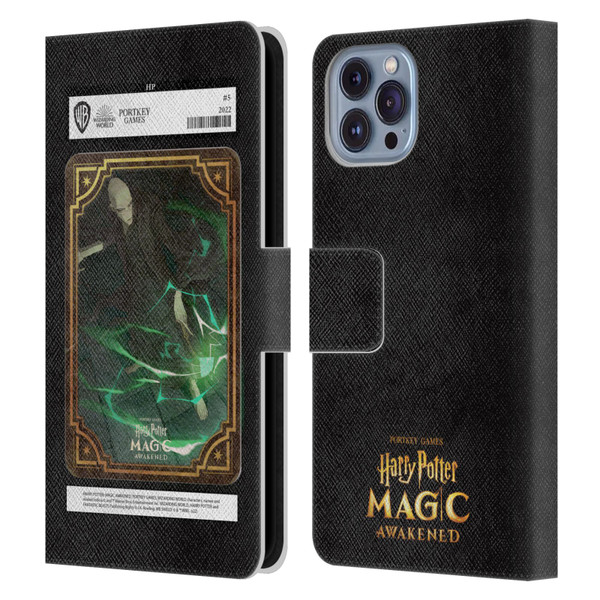 Harry Potter: Magic Awakened Characters Voldemort Card Leather Book Wallet Case Cover For Apple iPhone 14