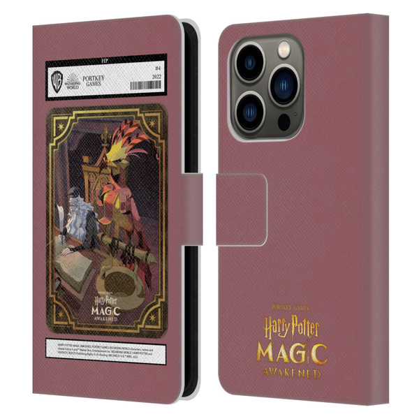Harry Potter: Magic Awakened Characters Dumbledore Card Leather Book Wallet Case Cover For Apple iPhone 14 Pro