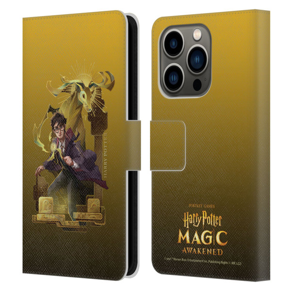 Harry Potter: Magic Awakened Characters Harry Potter Leather Book Wallet Case Cover For Apple iPhone 14 Pro