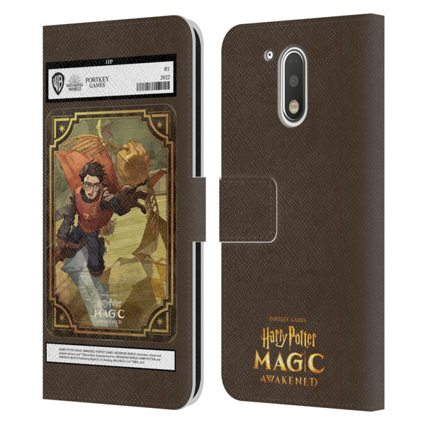 Harry Potter: Magic Awakened Characters Harry Potter Card Leather Book Wallet Case Cover For Motorola Moto G41