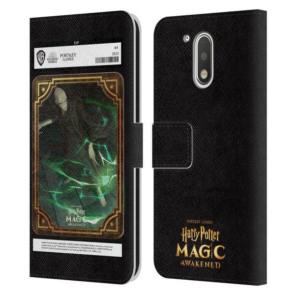 Harry Potter: Magic Awakened Characters Voldemort Card Leather Book Wallet Case Cover For Motorola Moto G41