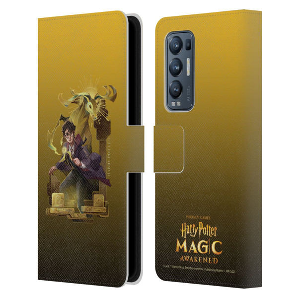 Harry Potter: Magic Awakened Characters Harry Potter Leather Book Wallet Case Cover For OPPO Find X3 Neo / Reno5 Pro+ 5G