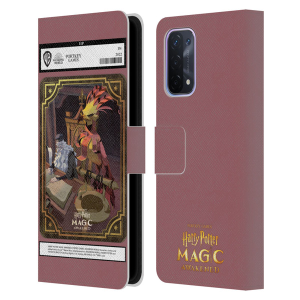 Harry Potter: Magic Awakened Characters Dumbledore Card Leather Book Wallet Case Cover For OPPO A54 5G