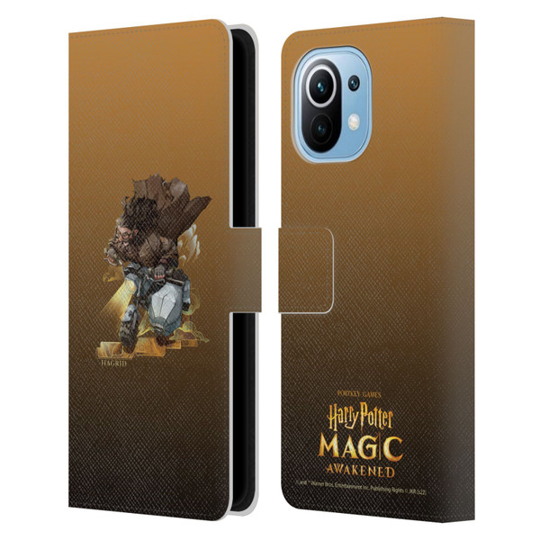 Harry Potter: Magic Awakened Characters Hagrid Leather Book Wallet Case Cover For Xiaomi Mi 11