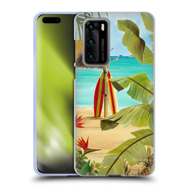 Lisa Sparling Birds And Nature Surf Shack Soft Gel Case for Huawei P40 5G