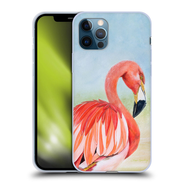 Lisa Sparling Birds And Nature Flamingo Soft Gel Case for Apple iPhone 12 / iPhone 12 Pro