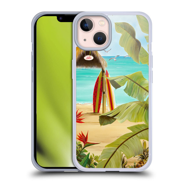 Lisa Sparling Birds And Nature Surf Shack Soft Gel Case for Apple iPhone 13