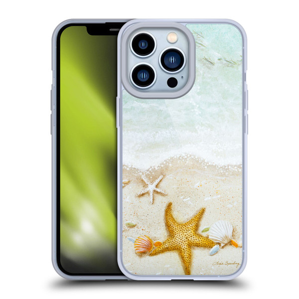 Lisa Sparling Birds And Nature Sandy Shore Soft Gel Case for Apple iPhone 13 Pro